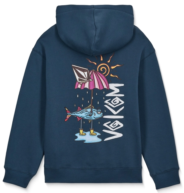 Volcom Watanite Pullover Dust Bowl Indigo - L/12år 