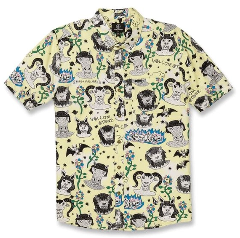 Volcom Surf Vitals Ozzy Woven Glimmer Yellow