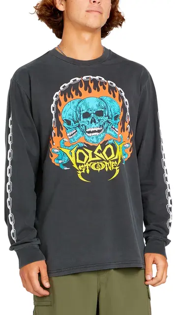 Volcom Hot Headed LS Tee Stealth - S 