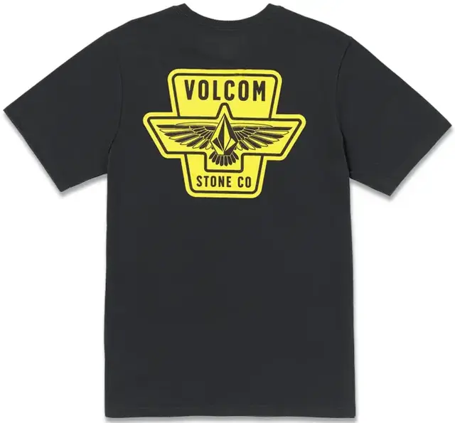 Volcom Wing It SS Tee Washed Black Heather - S 